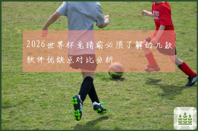 2026世界杯竞猜前必须了解的几款软件优缺点对比分析